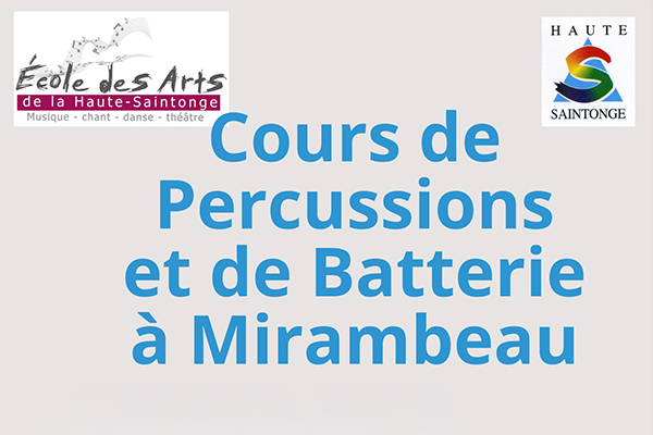 Cours de percussions et de batterie